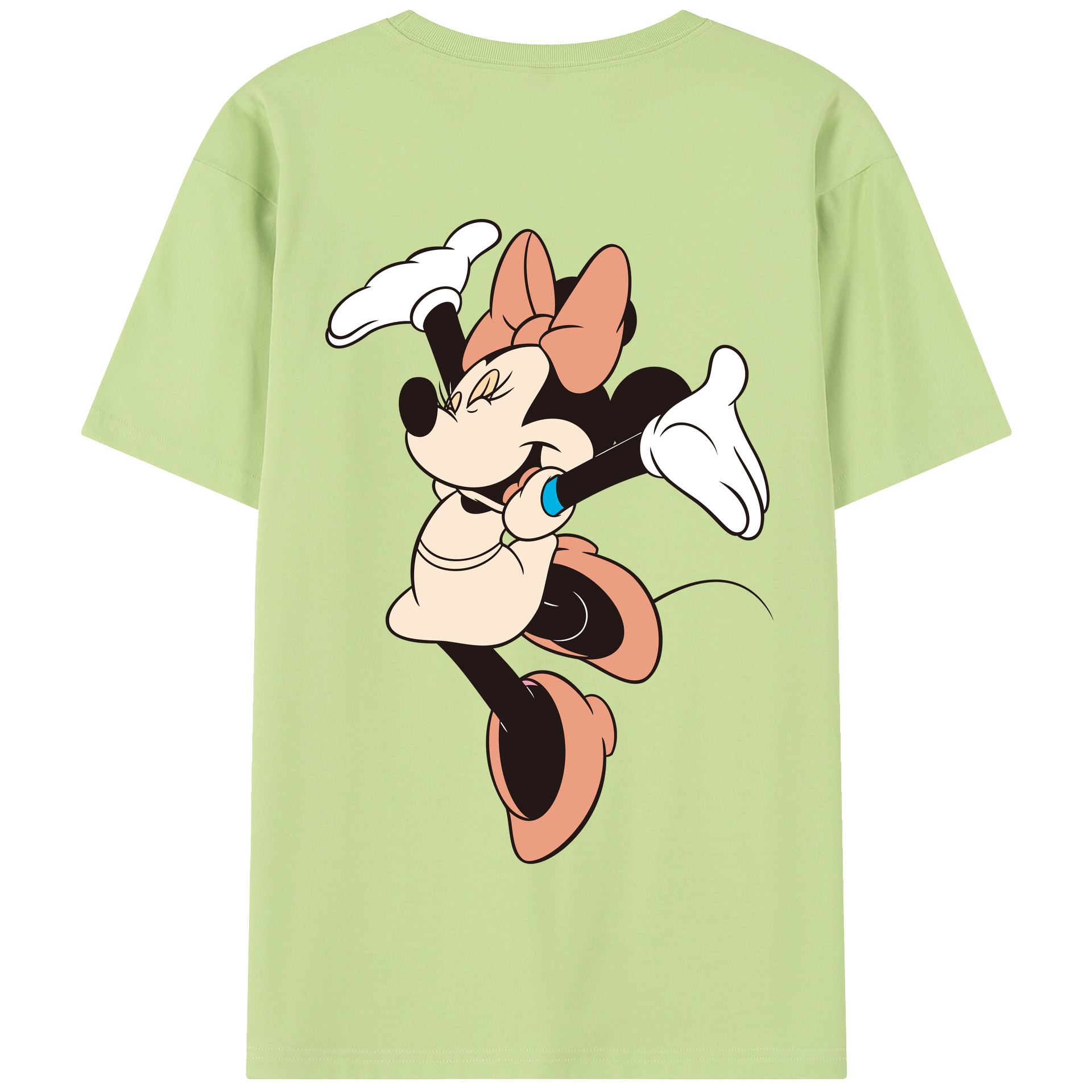 （画像用） ミッキーマウス Mickey Mouse 綿100％半袖Tシャツ（背面プリント）